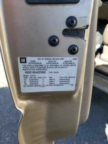 Photo 10 from auction – 2004 CHEVROLET SILVERADO with VIN 1GCEC19X94Z278092