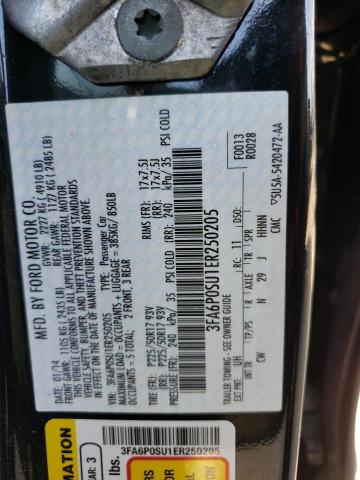 Photo 10 from auction – 2014 FORD FUSION TIT with VIN 3FA6P0SU1ER250205