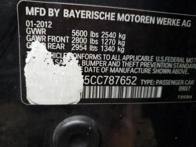 Photo 10 from auction – 2012 BMW 550 XI with VIN WBAFU9C55CC787652