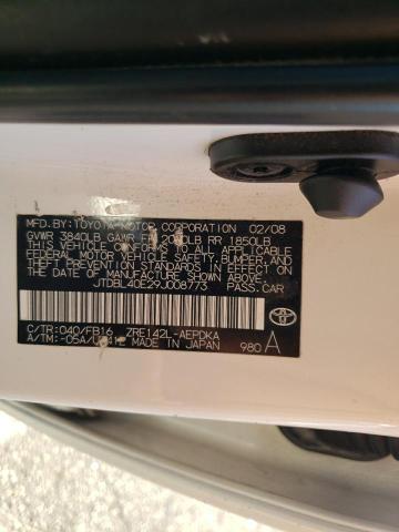 Photo 10 from auction – 2009 TOYOTA COROLLA with VIN JTDBL40E29J008773