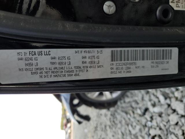 Photo 10 from auction – 2015 DODGE CHALLENGER with VIN 2C3CDZAG3FH909781