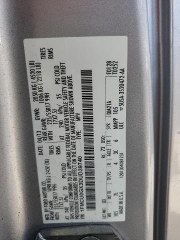 Photo 10 from auction – 2013 FORD ESCAPE SE with VIN 1FMCU0GX3DUD39740