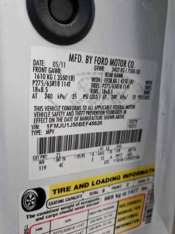 Photo 10 from auction – 2011 FORD EXPEDITION with VIN 1FMJU1J50BEF45626