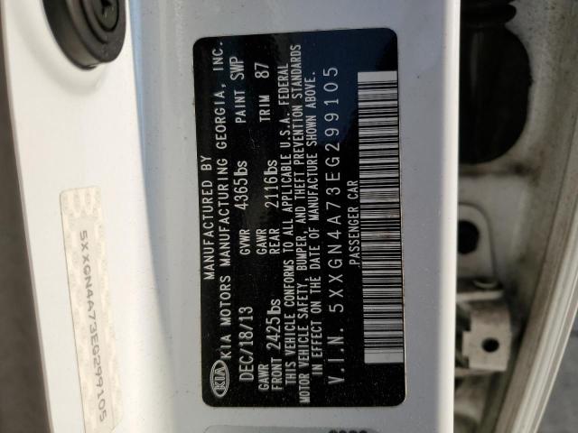 Photo 10 from auction – 2014 KIA OPTIMA EX with VIN 5XXGN4A73EG299105