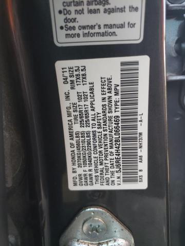 Photo 10 from auction – 2011 HONDA CR-V SE with VIN 5J6RE4H42BL066469