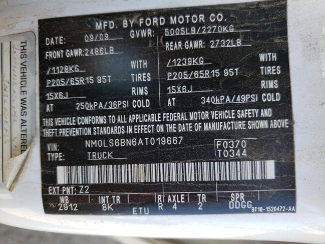 Photo 10 from auction – 2010 FORD ECONOLINE with VIN NM0LS6BN6AT019667