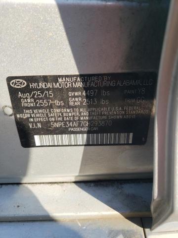 Photo 10 from auction – 2016 HYUNDAI SONATA SPO with VIN 5NPE34AF7GH293870