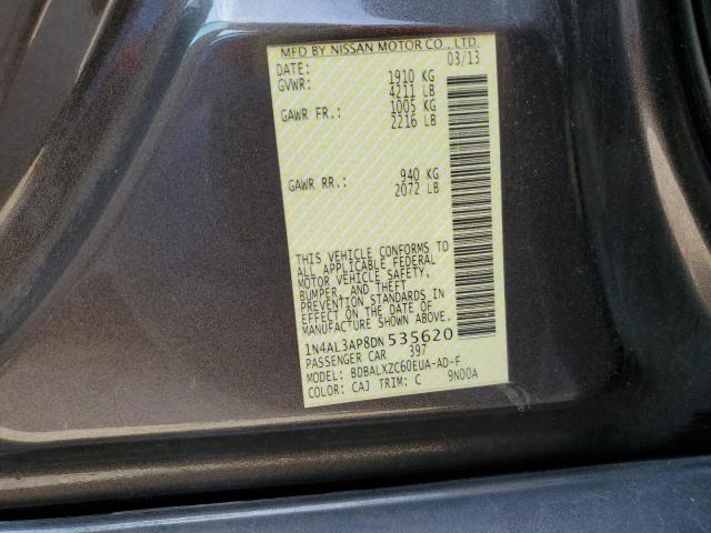 Photo 10 from auction – 2013 NISSAN ALTIMA 2.5 with VIN 1N4AL3AP8DN535620