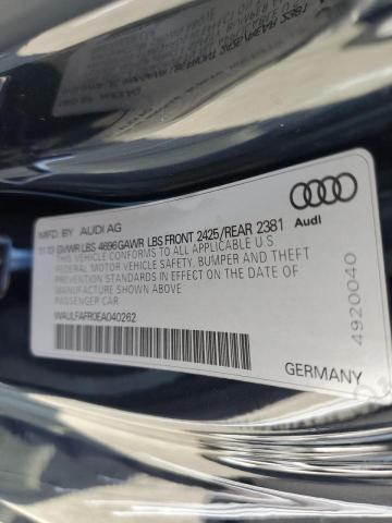 Photo 10 from auction – 2014 AUDI A5 PREMIUM with VIN WAULFAFR0EA040262