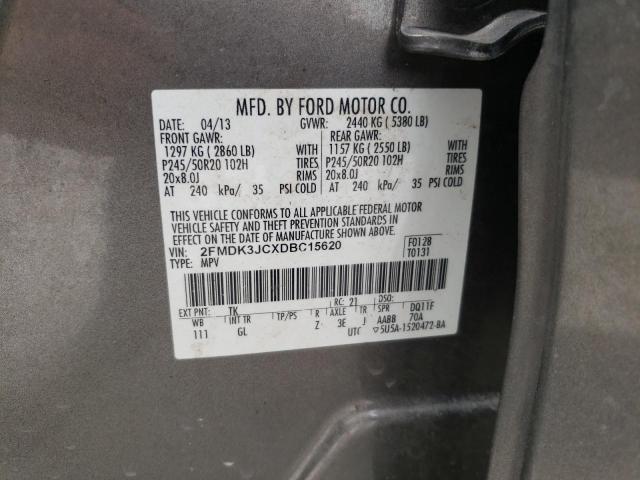 Photo 10 from auction – 2013 FORD EDGE SEL with VIN 2FMDK3JCXDBC15620