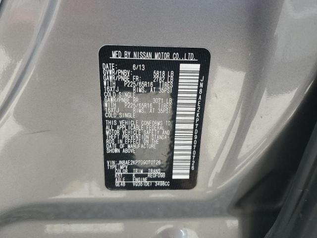Photo 10 from auction – 2013 NISSAN QUEST S with VIN JN8AE2KP7D9070726