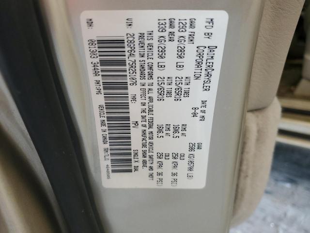 Photo 10 from auction – 2005 CHRYSLER TOWN & COU with VIN 2C8GP64L75R251076