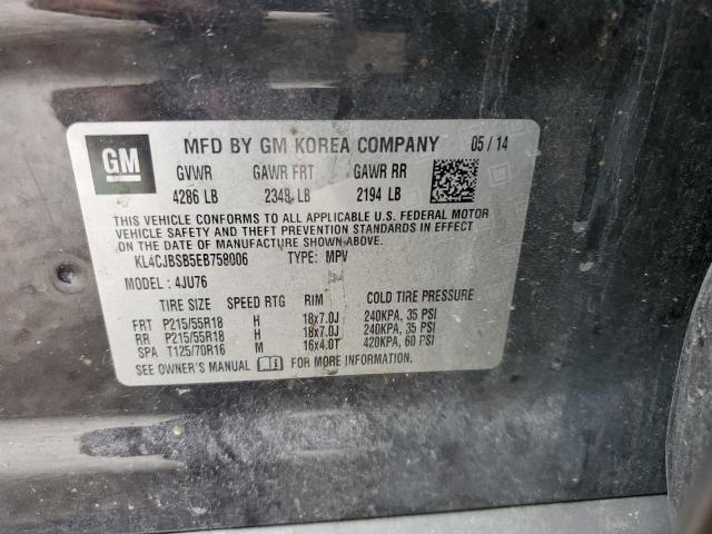 Photo 10 from auction – 2014 BUICK ENCORE CON with VIN KL4CJBSB5EB758006