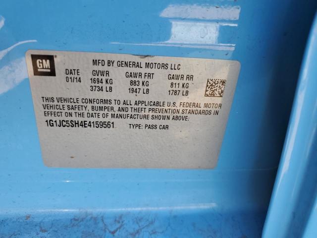 Photo 10 from auction – 2014 CHEVROLET SONIC LT with VIN 1G1JC5SH4E4159561