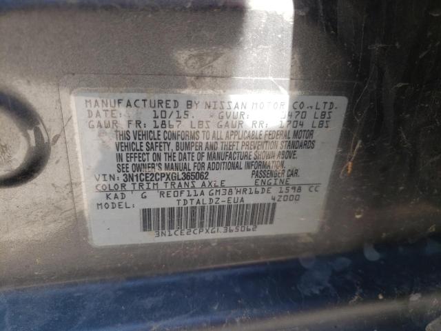 Photo 10 from auction – 2016 NISSAN VERSA NOTE with VIN 3N1CE2CPXGL365062