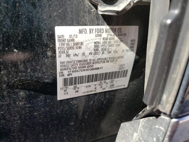 Photo 10 from auction – 2013 FORD EXPLORER X with VIN 1FM5K7D83DGB98817