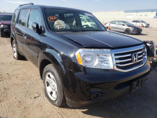 HONDA PILOT LX 2013 with VIN 5FNYF4H27DB036242 - Photo from auction