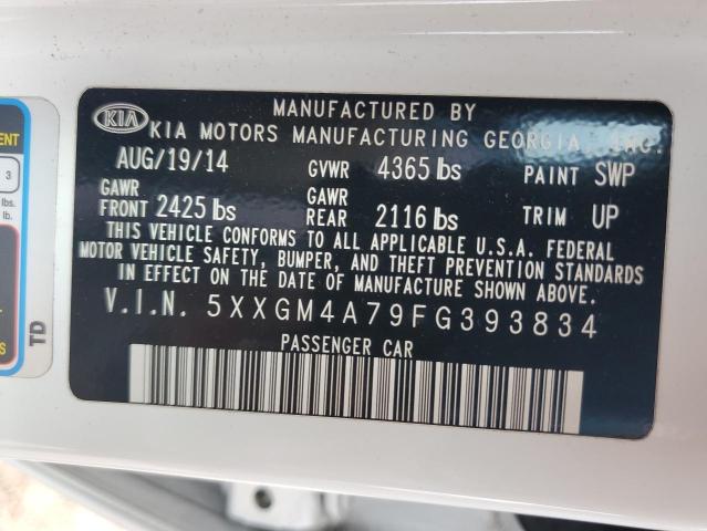 Photo 10 from auction – 2015 KIA OPTIMA LX with VIN 5XXGM4A79FG393834