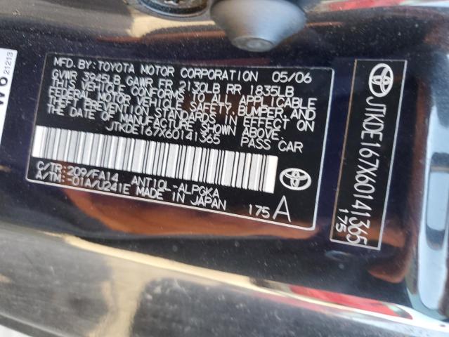 Photo 10 from auction – 2006 TOYOTA SCION TC with VIN JTKDE167X60141365