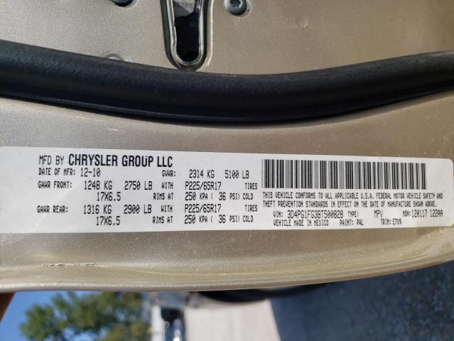 Photo 10 from auction – 2011 DODGE JOURNEY MA with VIN 3D4PG1FG3BT500828