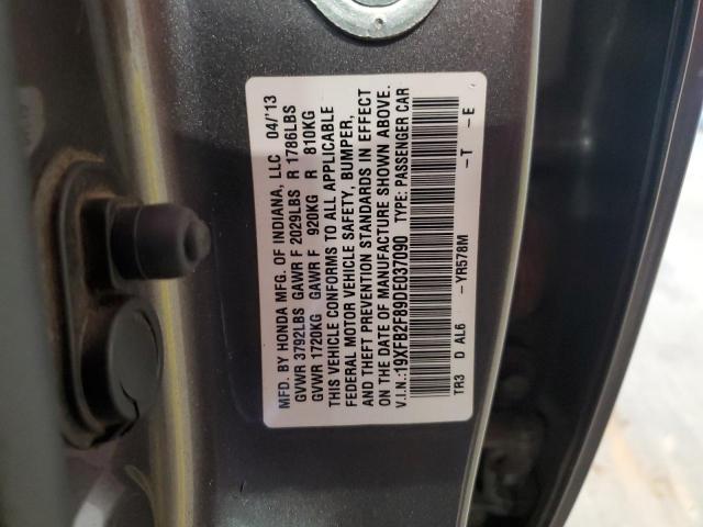 Photo 10 from auction – 2013 HONDA CIVIC EX with VIN 19XFB2F89DE037090