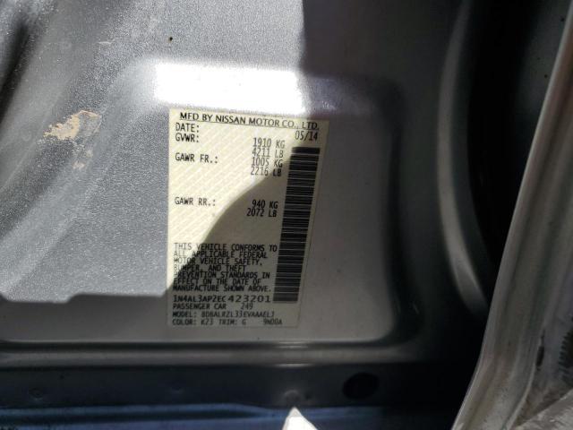 Photo 10 from auction – 2014 NISSAN ALTIMA 2.5 with VIN 1N4AL3AP2EC423201