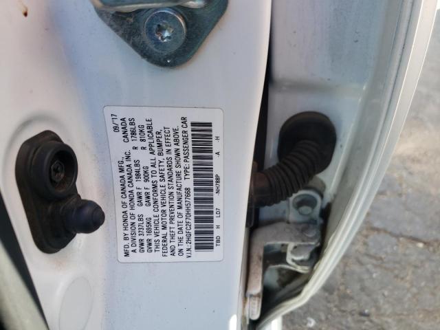Photo 10 from auction – 2017 HONDA CIVIC EX with VIN 2HGFC2F70HH577668