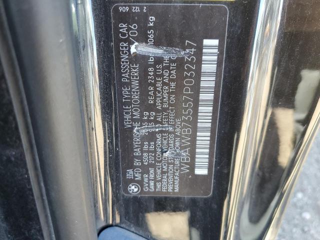 Photo 10 from auction – 2007 BMW 335 I with VIN WBAWB73557P032347