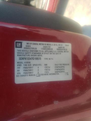 Фото 10 с аукциона – 2007 CHEVROLET AVALANCHE с VIN 3GNFK12347G199570