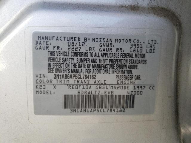 Photo 10 from auction – 2012 NISSAN SENTRA 2.0 with VIN 3N1AB6AP5CL784182