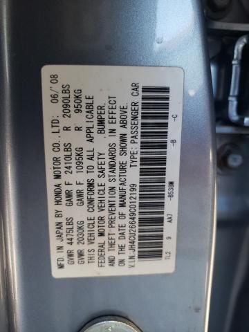 Photo 10 from auction – 2009 ACURA TSX with VIN JH4CU26649C012199