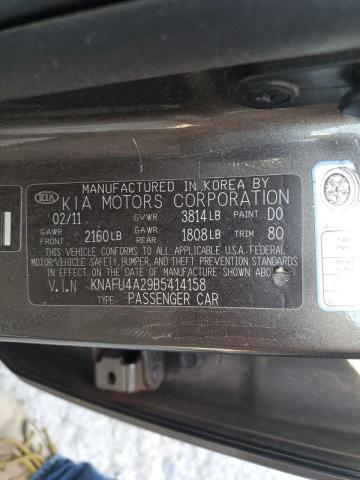 Photo 10 from auction – 2011 KIA FORTE EX with VIN KNAFU4A29B5414158