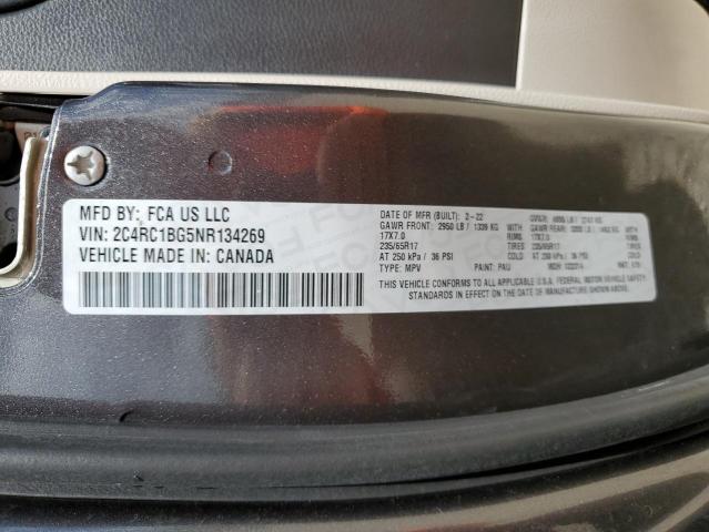 Photo 10 from auction – 2022 CHRYSLER PACIFICA T with VIN 2C4RC1BG5NR134269