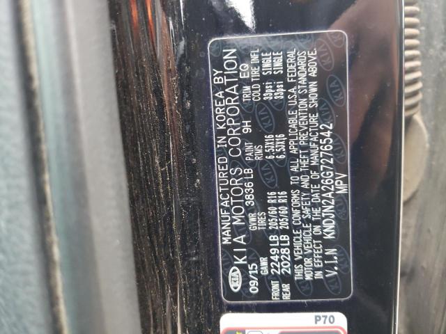 Photo 10 from auction – 2016 KIA SOUL with VIN KNDJN2A26G7276542