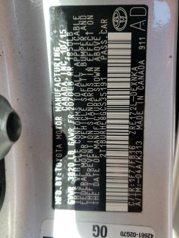 Photo 10 from auction – 2016 TOYOTA COROLLA L with VIN 2T1BURHE8GC535191