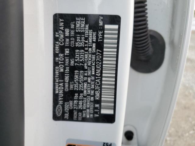 Photo 10 from auction – 2022 HYUNDAI TUCSON SEL with VIN KM8JFCA14NU027077