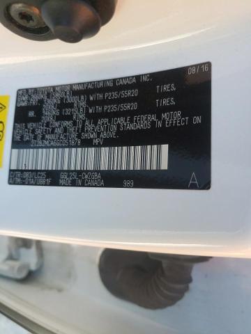 Photo 10 from auction – 2016 LEXUS RX 350 BAS with VIN 2T2BZMCA6GC051878