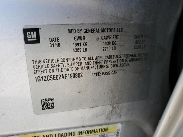 Photo 10 from auction – 2010 CHEVROLET MALIBU 1LT with VIN 1G1ZC5E02AF190802