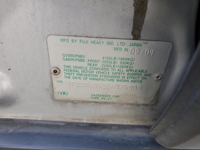 Photo 10 from auction – 2005 SUBARU FORESTER 2 with VIN JF1SG63635H726909
