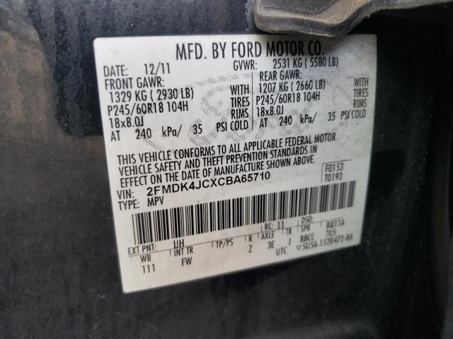 Photo 10 from auction – 2012 FORD EDGE SEL with VIN 2FMDK4JCXCBA65710