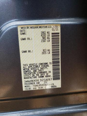 Photo 10 from auction – 2015 NISSAN LEAF S with VIN 1N4AZ0CP2FC321697