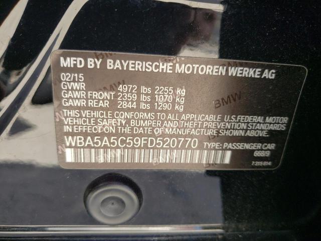 Photo 10 from auction – 2015 BMW 528 I with VIN WBA5A5C59FD520770