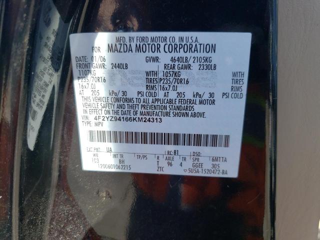 Photo 10 from auction – 2006 MAZDA TRIBUTE S with VIN 4F2YZ94166KM24313
