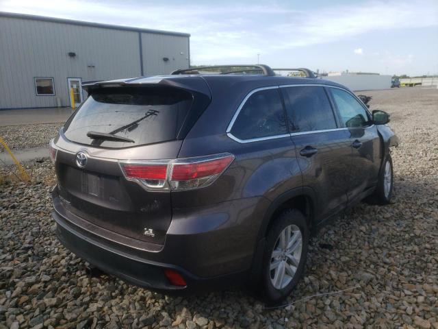 Photo 4 from auction – 2014 TOYOTA HIGHLANDER with VIN 5TDBKRFH0ES042791