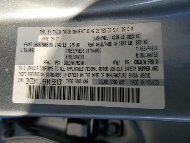 Photo 10 from auction – 2017 MAZDA 3 SPORT with VIN 3MZBN1U76HM158131