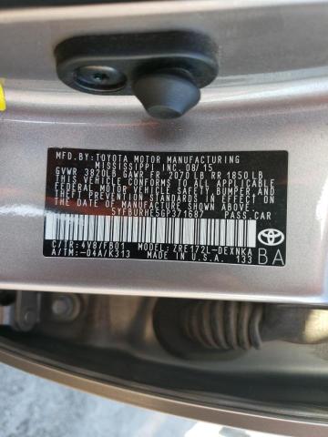 Photo 10 from auction – 2016 TOYOTA COROLLA L with VIN 5YFBURHE5GP371687