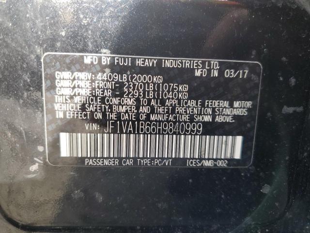Photo 10 from auction – 2017 SUBARU WRX with VIN JF1VA1B66H9840999
