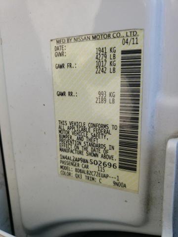 Photo 10 from auction – 2011 NISSAN ALTIMA BAS with VIN 1N4AL2AP9BN502696