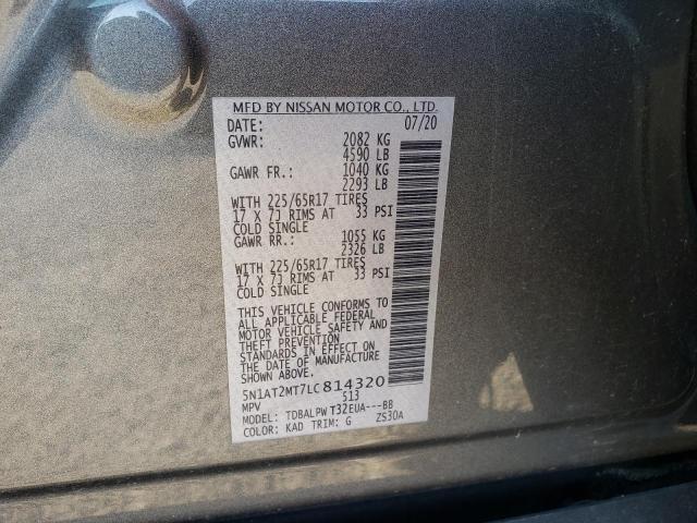 Photo 10 from auction – 2020 NISSAN ROGUE S with VIN 5N1AT2MT7LC814320