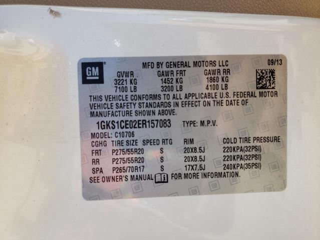 Photo 10 from auction – 2014 GMC YUKON SLT with VIN 1GKS1CE02ER157083